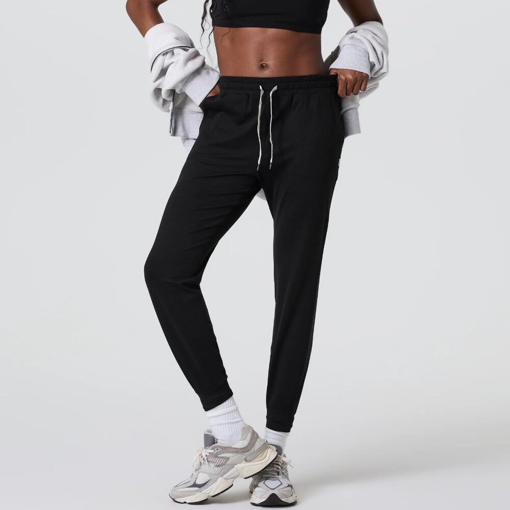 Vuori Performance Jogger DreamKnit Black Heather Small Regular Length
